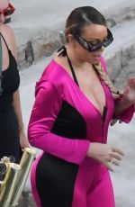 MARIAH CAREY inWetsuit on Her Summer Holidays at Amalfi Coast in Nerano 08/15/2024