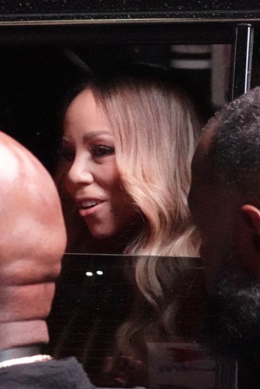 MARIAH CAREY Leaves Her Show at Dolby Live in Las Vegas 08/09/2024