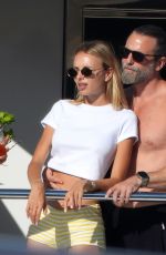 MARIE-LOU NURK in Bikini with Friends at a Yacht in Portofino 08/20/2024