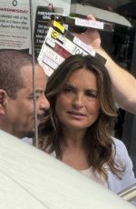 MARISKA HARGITAY on the Set of Law & Order: SVU Season 26 in New York 08/05/2024
