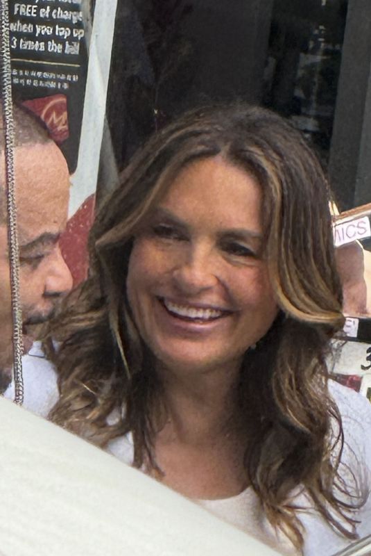 MARISKA HARGITAY on the Set of Law & Order: SVU Season 26 in New York 08/05/2024