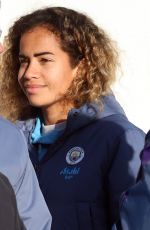 MARY FOWLER Leaves a Manchester City Fan Event in Perth 08/30/2024