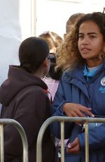 MARY FOWLER Leaves a Manchester City Fan Event in Perth 08/30/2024