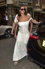 MAYA JAMA Arrives at Duke of York Theatre St Martins Lane in London 08/12/2024