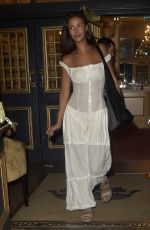 MAYA JAMA Arrives at Duke of York Theatre St Martins Lane in London 08/12/2024