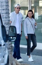 MILA KUNIS and Ashton Kutcher Out for Dinner at Matu Restaurant in Beverly Hills 08/17/2024