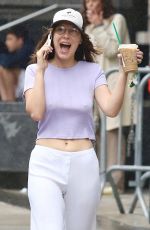 MILLIE BOBBY BROWN Out for Coffee in New York 08/08/2024