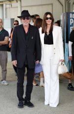 MONICA BELLUCCI and Tim Burton Arrives at Marco Polo Airport in Venice 08/27/2024
