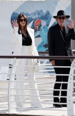 MONICA BELLUCCI and Tim Burton Arrives at Marco Polo Airport in Venice 08/27/2024