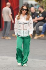 MYLEENE KLASS Arrives at Smooth Radio in London 08/02/2024