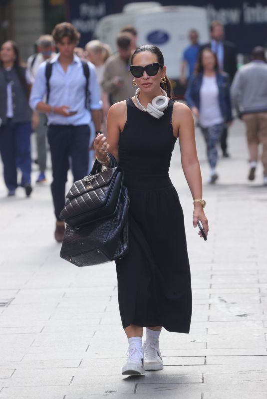 MYLEENE KLASS Arrives at Smooth Radio in London 08/28/2024
