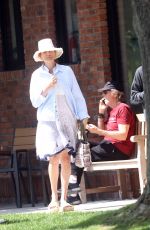 NANCY SHEVELL Out for Ice-cream in The Hamptons 08/24/2024