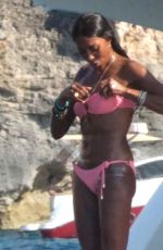 NAOMI CAMPBELL and EIZA GONZALEZ in Bikinis at a Yacht in Spain 08/07/2024