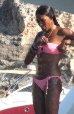 NAOMI CAMPBELL and EIZA GONZALEZ in Bikinis at a Yacht in Spain 08/07/2024