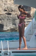 NAOMI CAMPBELL and EIZA GONZALEZ in Bikinis at a Yacht in Spain 08/07/2024