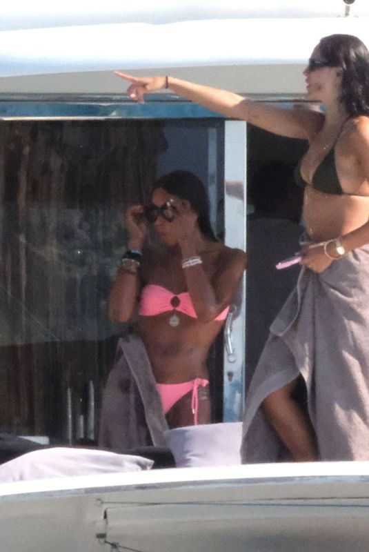 NAOMI CAMPBELL and EIZA GONZALEZ in Bikinis at a Yacht in Spain 08/07/2024