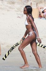 NAOMI CAMPBELL in Bikini at a Beach in Mykonos 08/23/2024
