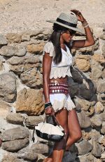 NAOMI CANMPBELL with Friends and Family Out in Ibiza 08/08/2024