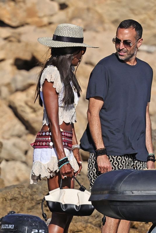 NAOMI CANMPBELL with Friends and Family Out in Ibiza 08/08/2024