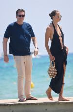 NATASHA POLY at Club 55 Beach in Saint-Tropez 07/31/2024