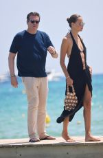 NATASHA POLY at Club 55 Beach in Saint-Tropez 07/31/2024