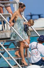 NATASHA POLY Leaves Club 55 Beach in Saint-tropez 08/07/2024