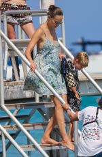 NATASHA POLY Leaves Club 55 Beach in Saint-tropez 08/07/2024