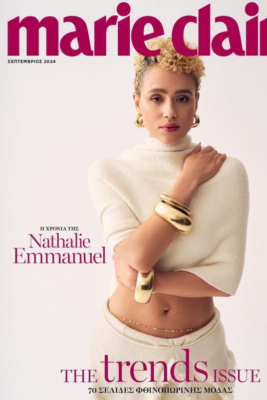 NATHALIE EMMANUEL for Marie Claire Greece, September 2024