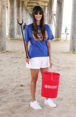 NINA DOBREV at Shiseido Blue Project Beach Clean-up in Huntington Beach 08/07/2024