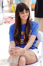 NINA DOBREV at Shiseido Blue Project Beach Clean-up in Huntington Beach 08/07/2024