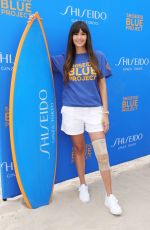NINA DOBREV at Shiseido Blue Project Beach Clean-up in Huntington Beach 08/07/2024