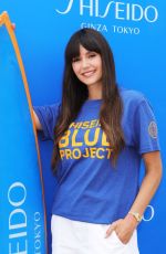 NINA DOBREV at Shiseido Blue Project Beach Clean-up in Huntington Beach 08/07/2024