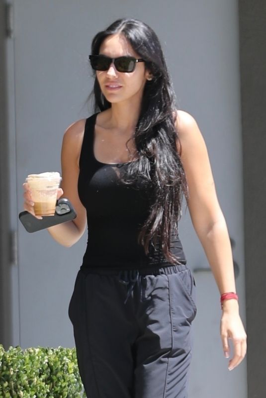 NOOR ALFALLAH Out for Iced Coffee in Beverly Hills 08/20/2024