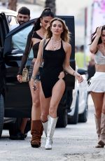 OLIVIA ATTWOOD and GEORGIA HARRISON Out with Friends at Playa Soleil in Ibiza 08/24/2024