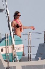 PARIS HILTON in Bikinis at a Luxury Yacht in Saint Tropez 07/31/2024