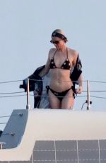 PARIS HILTON in Bikinis at a Luxury Yacht in Saint Tropez 07/31/2024