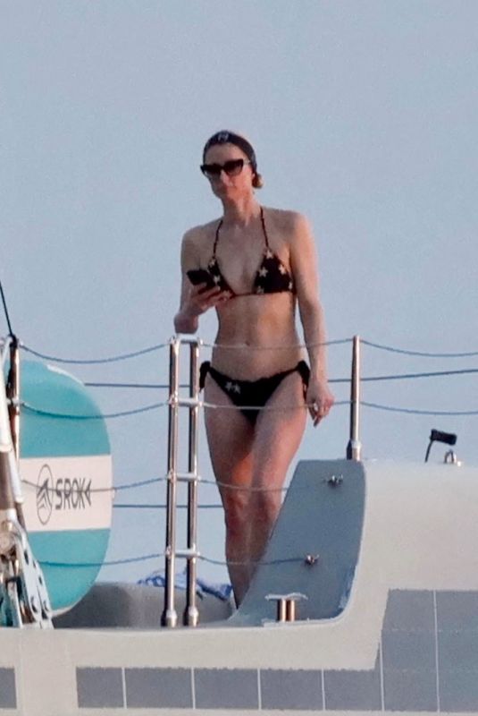 PARIS HILTON in Bikinis at a Luxury Yacht in Saint Tropez 07/31/2024