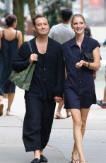 PHILLIPA COAN and Jude Law Out and About in New York 08/19/2024