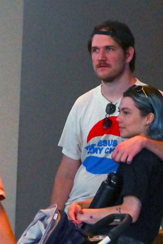 PHOEBE BRIDGERS Kissing Boyfriend Bo Burnham at a Disney Date 08/15/2024