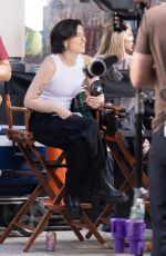 PIPER CURDA on the Set of The Morning Show in New York 07/27/2024