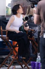 PIPER CURDA on the Set of The Morning Show in New York 07/27/2024