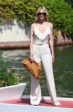 POPPY DELEVINGNE Arrives at Hotel Excelsior at 81st Venice International Film Festival 08/28/2024