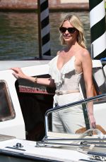 POPPY DELEVINGNE Arrives at Hotel Excelsior at 81st Venice International Film Festival 08/28/2024