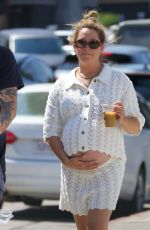 Pregnant ASHLEY TISDALE Out and About in Studio City 08/25/2024
