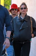 Pregnant HAILEY BIEBER Arrives at Church with Justin Bieber in Beverly Hills 07/31/2024