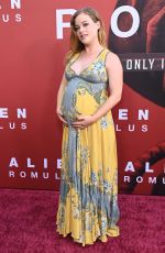 Pregnant JANE LEVY at Alien: Romulus Premiere in Los Angeles 08/12/2024