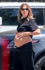 Pregnant LALA KENT Out of Her Car in Los Angeles 08/12/2024