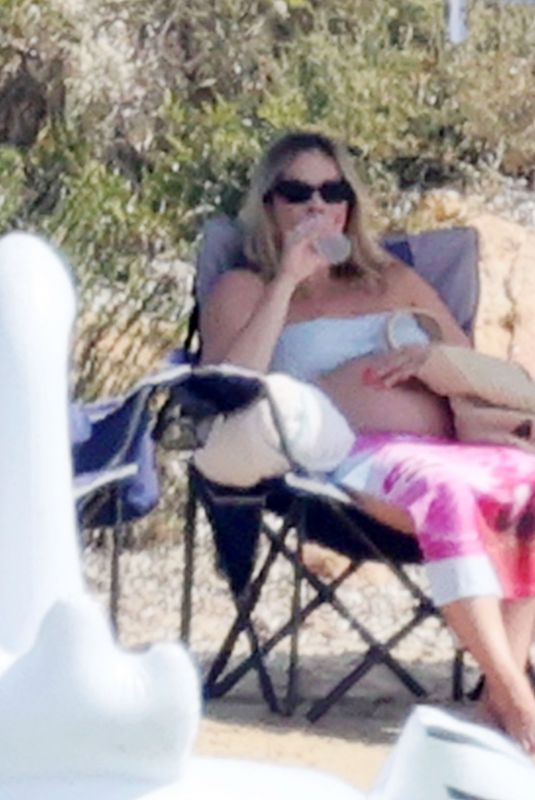 Pregnant MARGOT ROBBIE in Bikini and Tom Ackerley at Summer Holiday in Sardinia 08/28/2024