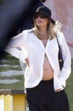 Pregnant MARGOT ROBBIE on Vacation in Sardinia 08/26/2024