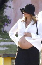 Pregnant MARGOT ROBBIE on Vacation in Sardinia 08/26/2024
